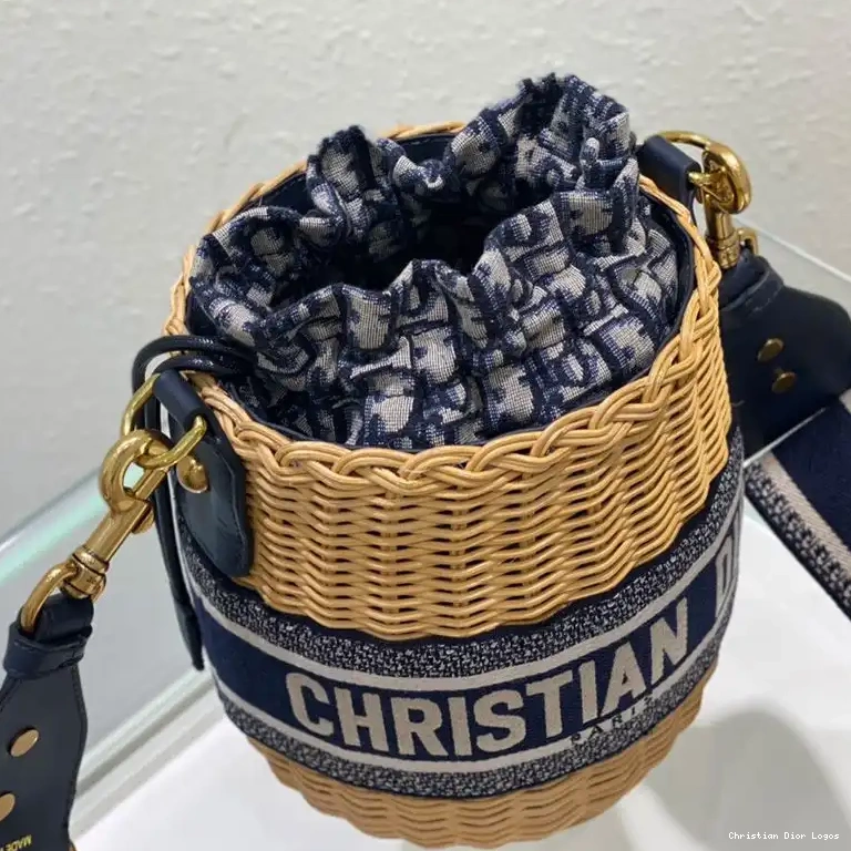 Cheap and Bucket Canvas Blue Bag Dior Oblique Motif Wicker 0412 Luxury
